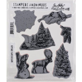 Stampers Anonymous by Tim Holtz Stempel CMS428 "Winterscape"