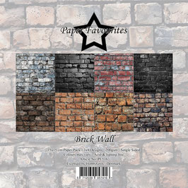 Paper Favourites Paper Pad - Brick Wall 6x6" PF516