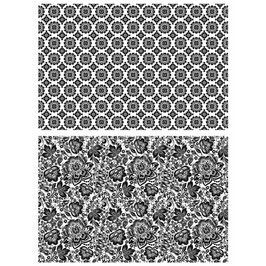 Stampers Anonymous by Tim Holtz Stempel CMS279 "Rosette & Floret"