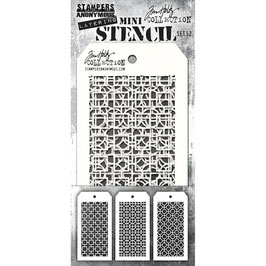 Tim Holtz Mini Stencil - 3er Pack Set #52