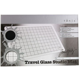 Tim Holtz® Travel Glass Studio Mat weiss 2634E