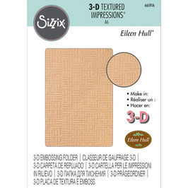 Sizzix Prägeschablone 3D "Woven Leather"