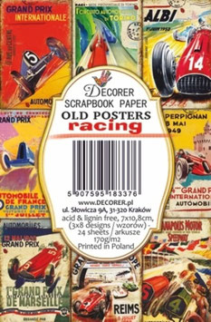 Decorer Ephemera Karten - Old Posters Racing M128