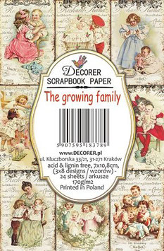 Decorer Ephemera Karten - The Growing Family M79