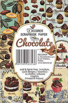 Decorer Ephemera Karten - Chocolate