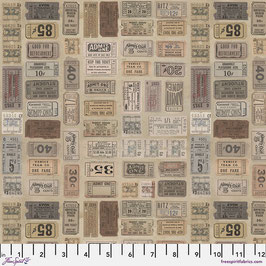 Free Spirit Fabrics by Tim Holtz Baumwollstoff "Neutral Tickets"