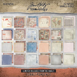 Tim Holtz® Paper Stash 2025 Vault Release "Correspondence" 8x8"