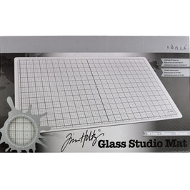 Tim Holtz® Glass Studio Mat weiss 1912E