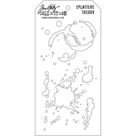 Tim Holtz Stencil - Splatters THS009
