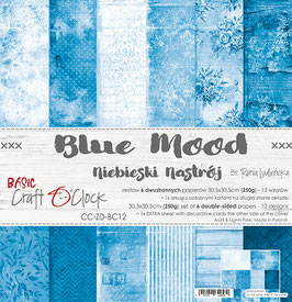Craft O'Clock Paper Pad Basic "Blue Mood" 12x12"