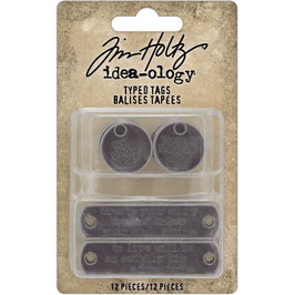 Idea-Ology by Tim Holtz® Typed Tags