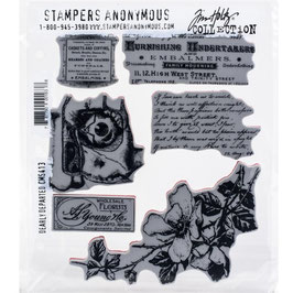 Stampers Anonymous by Tim Holtz Stempel CMS413 "Dearly Departed"