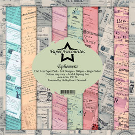 Paper Favourites Paper Pad - Ephemera 6x6" PF176