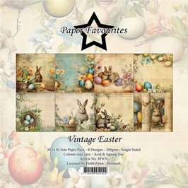 Paper Favourites Paper Pad - Vintage Easter 12x12" PF476