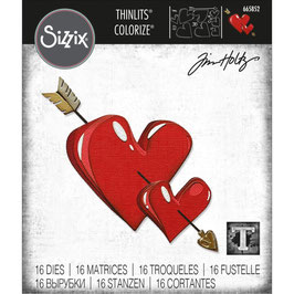 Sizzix by Tim Holtz Thinlits Colorize - Lovestruck