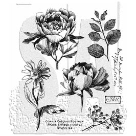 Stampers Anonymous by Tim Holtz Stempel CMS487 "French Garden"
