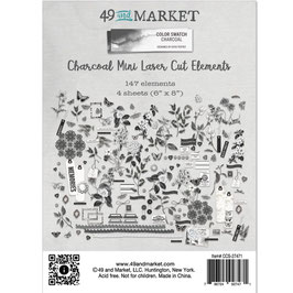 49 and Market mini Laser Cut Outs - Color Swatch: Charcoal