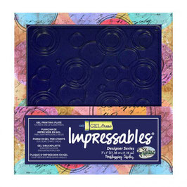 Gel Press Impressables Prägedruckplatte "Overlapping Circles"