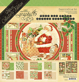 Graphic 45 Paper Pad - Twas the Night Before Christmas 12x12"