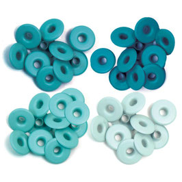 Crop-A-Dile Eyelets - Ösen gross Aqua