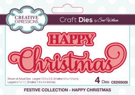 Creative Expressions Stanzform - Happy Christmas