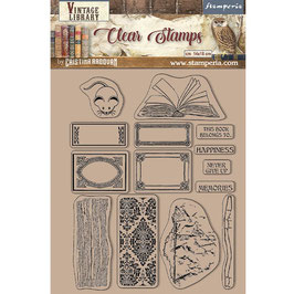 Stamperia Stempel - Vintage Library WTK173