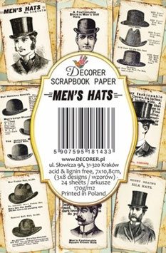 Decorer Ephemera Karten - Men’s Hats M143