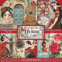 Stamperia Paper Pad 12x12" - Desire "SBBL117"