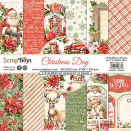 ScrapBoys Paper Pad - Christmas Day 8x8"
