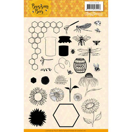 Find It Trading Clear Stamps - Buzzing Bees