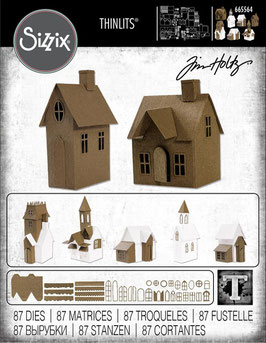 Sizzix by Tim Holtz Thinlits - Village Collection