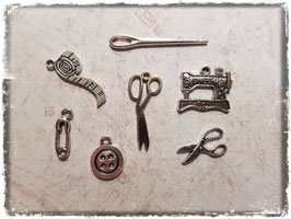 Metall Charms Pack "Silber"
