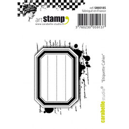 Carabelle Studio Stempel-Etiquette Cahier