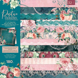 Crafter's Companion Paper Pad "Positive Thoughts" 12x12"