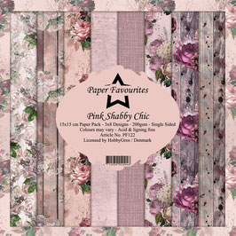 Paper Favourites Paper Pad - Pink Shabby Chic 6x6" PF122