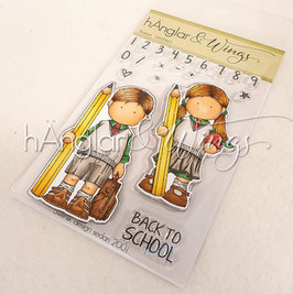 hÄnglar & Wings Clear Stamps - Schulstart