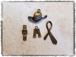 Metall Charms Pack "Bronce"