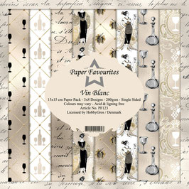 Paper Favourites Paper Pad - Vin Blanc 6x6" PF123