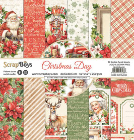 ScrapBoys Paper Pad - Christmas Day 12x12"