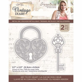 Crafter's Companion Stanzform - Vintage Diary "Key to my Heart"