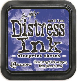 Distress Ink Stempelkissen - blueprint sketch