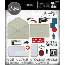 Sizzix by Tim Holtz Thinlits - Postale