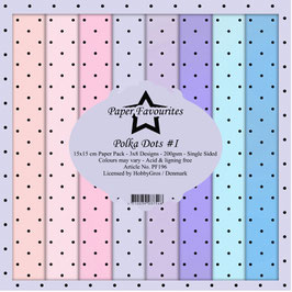 Paper Favourites Paper Pad - Polka Dots #1 6x6" PF196