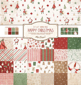 Maja Design Paper Pad - Happy Christmas 12x12"