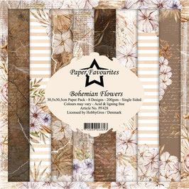 Paper Favourites Paper Pad - Bohemian Flowers 12x12" PF428