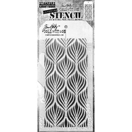 Tim Holtz Stencil - Deco Feather THS183