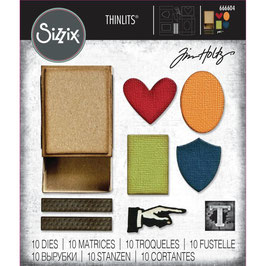 Sizzix by Tim Holtz Thinlits - Vault Matchbox