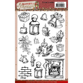 Find It Trading Clear Stamps - History Of Christmas