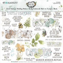 49 and Market Rub-Ons-Nature Study Sentiments 12"