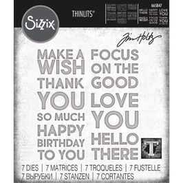 Sizzix by Tim Holtz Thinlits - Bold Text #1